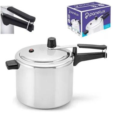 Imagem de Panela De Pressão 7 Litros Alumínio Polido Cozimento Grande Panelux, 7