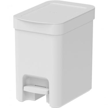 Imagem de Lixeira De Pedal Trium 6 Litros Branca Ou Lx4000