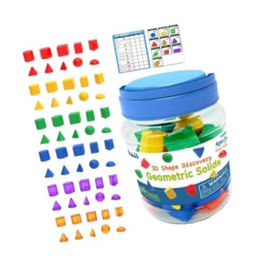 Imagem de YIJU 60x Sólidos Geométricos Sólidos Geométricos Multicoloridos Formas para Pré -escola Elementar