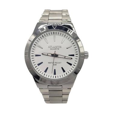Imagem de Relógio Atlantis Social Prateado Classico Resistente 5atm