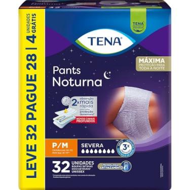 Imagem de Tena Pants Noturna, Roupa Íntima para Incontinência Urinária, P/M- Leve 32 Pague 28 unidades