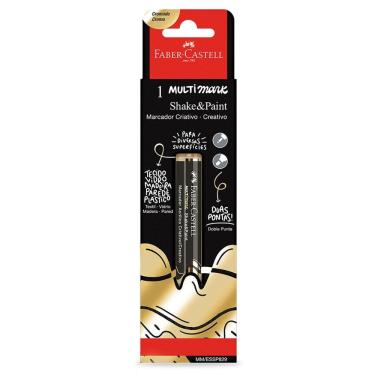 Imagem de Marcador permanente Multimark Cromado Ouro Faber-Castell