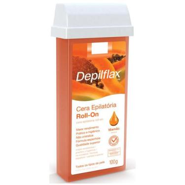 Imagem de Cera Epilatória Roll-On Mamão 100g Depilflax