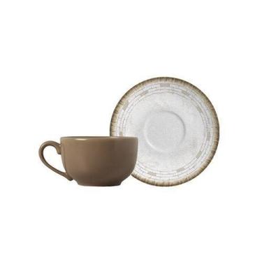 Imagem de Conjunto 6 Xícaras De Chá Macchiato Com Pires Creta 250Ml - Alleanza C