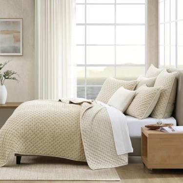 Imagem de DKNY Pure Conjunto de cama de veludo King, 100% tecido de algodão, 3 peças, cor laranja bétula