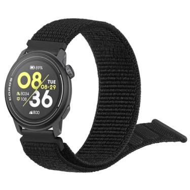 Imagem de Pulseiras de nylon compatíveis com COROS PACE 3 / PACE Pro/APEX 2 Pro/APEX Pro/APEX 46 mm masculino e feminino de 22 mm para relógio Coros Pace 3 (preto)
