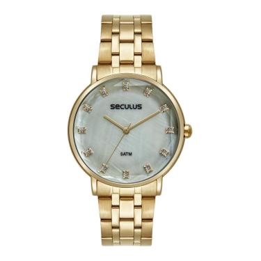 Imagem de Relógio Seculus Feminino Ref: 77318Lpsvds1 Fashion Dourado