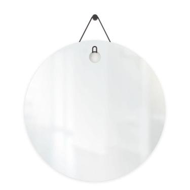 Imagem de Espelho Decorativo Aramado Wire Polygon Preto 60X40 Oval