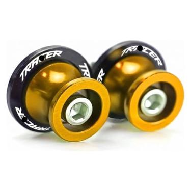 Imagem de Carretéis de braço oscilante para motocicleta Tracer Parafusos de suporte M6 Acessórios de motocicleta de alumínio CNC compatíveis com Y&AMAHA Tracer7 Tracer9 900 700 7 9 GT (dourado)