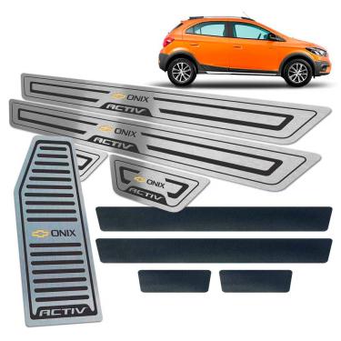 Imagem de Soleiras Com Vinil + Descanso Onix Activ 2017/2019 Preto