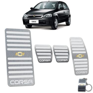 Imagem de Pedaleira Manual Com Descanso Corsa 2002 a 2012 Prata