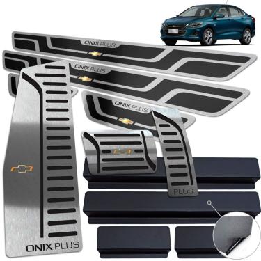 Imagem de Descanso Pedaleira Automático Soleira Onix Plus 2020 Preto