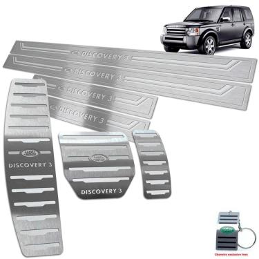 Imagem de Soleira Pedaleira Descanso Discovery 3 2005 A 2009 Aço Inox