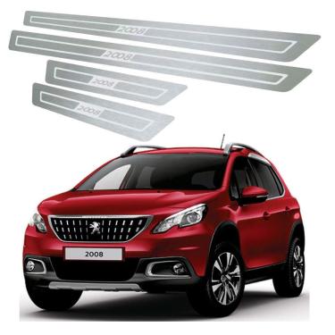Imagem de Soleira De Porta Peugeot 2008 2015 Até 2019 Aço Inox