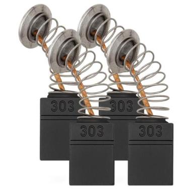 Imagem de 02 pares escovas carvao cb 303 serra marmore makita 4100nh