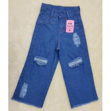 Imagem de Calça Jeans Juvenil Wide Leg - Paty modas 