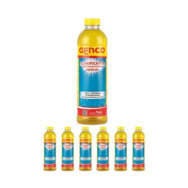 Imagem de Kit 7 Clarificante Auxiliar De Filtração 1l Genfloc Genco