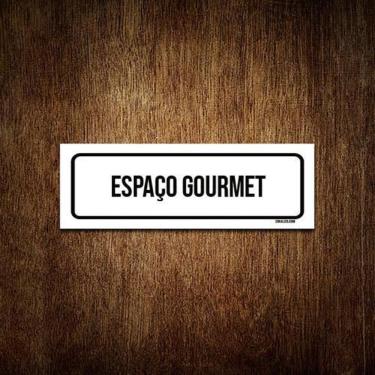 Imagem de Placa De Sinalização Setor - Espaço Gourmet  23X9 