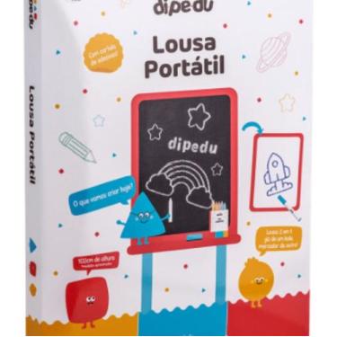 Imagem de Lousa Mágica Pedestal Giz Caneta Apagador Adesivo Portátil - BRW