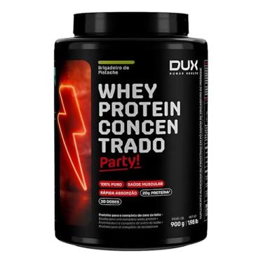 Imagem de Whey Protein 100% Concentrado Pote de 900g PARTY! Sabor Brigadeiro de Pistache-Dux Human Health-Dux Nutrition