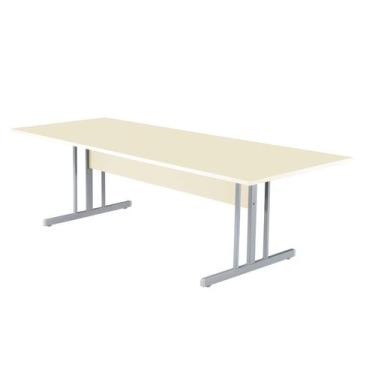 Imagem de Mesa Retangular 2700mm Ovo/cinza Mdf 15mm - SchoolCenter