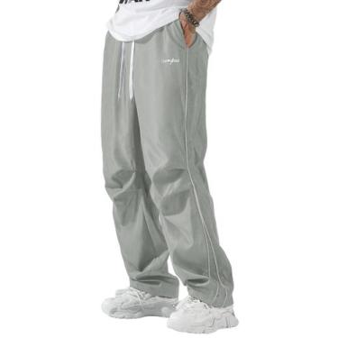 Imagem de Calças de moletom ZAFUL Parachute Y2k Baggy Track Pants para homens