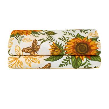 Imagem de Lençol De Cima Avulso Luar Estampado King 01 Peça Malha 100% Algodão - Girassol