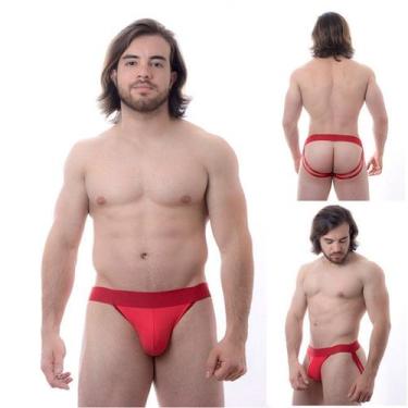 Imagem de Jockstap Vermelha Dupla Faixa Fina - Sex shop - lovetoy