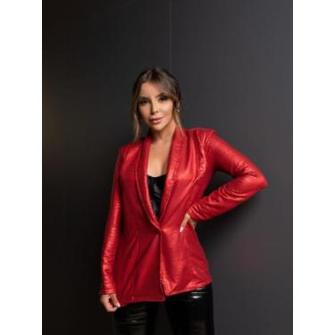 Imagem de Blazer chia - segreod da moda , Prata, M