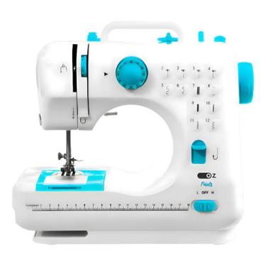 Imagem de Máquina De Costura Reta Oz Sm1010 Portátil 12 Pontos Branca