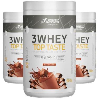 Imagem de Combo 3 3Whey Top Taste 900g Concentrado Isolado Hidrolisada - Body Ac