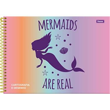 Imagem de Caderno Desenho Univ Capa Dura Sereia 80Fls. Pacote Com 05-98380
