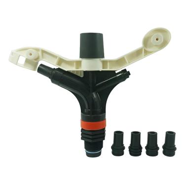 Imagem de Aspersor Canhão de Irrigação DN32 1/2 Polegada, Raio 18-28m, Kit com 4 Bicos Intercambiáveis