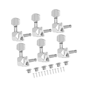 Imagem de YIJU 6 peças 3L3R botões de afinação chaves guitarra cordas afinação cravelhas máquina
