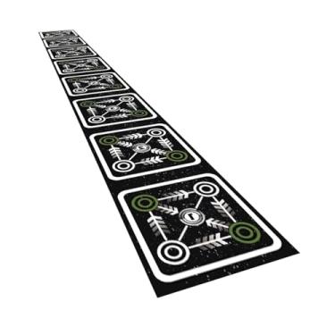 Imagem de Colaxi Tapete de escada de agilidade, equipamento de treinamento de velocidade dobrável e antiderrapante para prática de footwork, para esportes, academia, 40cm X 270cm