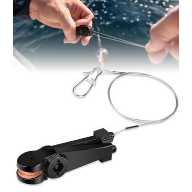 Imagem de DearChan 2250009 Universal Line Downrigger Release | Clipe universal de linha de pesca para pesca em água salgada e água doce | Tensão ajustável 9-10 kg | Operação fácil com uma mão (pacote com 1)