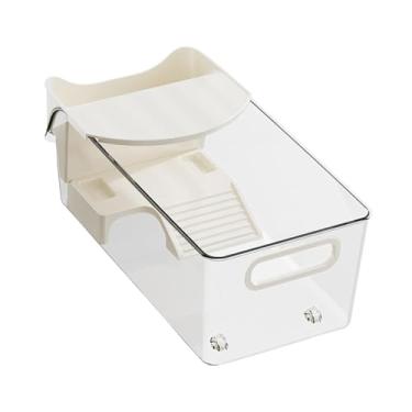 Imagem de Bothyi Tanque de tartarugas, habitat para répteis, para casa, desktop, para animais de estimação aquáticos/terrestres, caixa multifuncional, aquário, 32x17x13 Cm