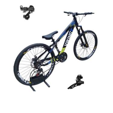 Imagem de Bicicleta Aro 26 Vikingx Tuff 25 Aluminio 21v Cambio Shimano Traseiro 