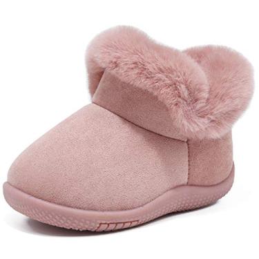 Imagem de Bota de inverno para meninos e meninas (bebês/crianças), Pink New, 6 Toddler
