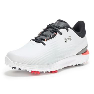 Imagem de Under Armour Tênis masculino Drive Fade Golf Cleats, (100) Cinza Halo/Preto/Prata Metálica, 46