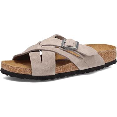 Imagem de Birkenstock Sandália feminina Lugano – Largura estreita, Pedra, 6