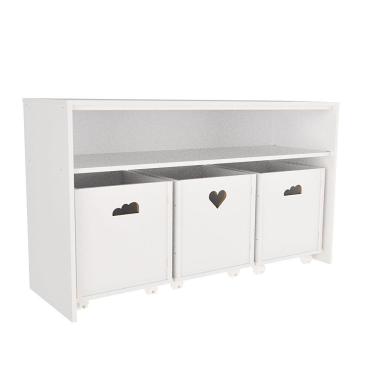 Imagem de Rack Com Organizadores Caixotes Infantil Matilda 100% Mdf