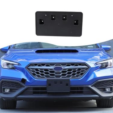 Imagem de Suporte de montagem de placa de carro frontal compatível com Subaru, gancho de reboque de para-choque dianteiro kit adaptador de montagem de placa de carro acessórios (Subaru WRX 2022-20266)