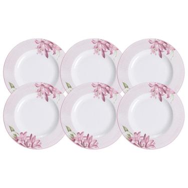 Imagem de Jogo Pratos Sobremesa 21Cm 6 Pçs Pome Porcelana Tramontina