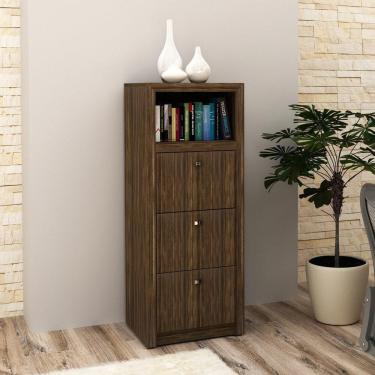 Imagem de Gaveteiro Para Pasta Suspensa Com 3 Gavetas Cr25026 Nogal