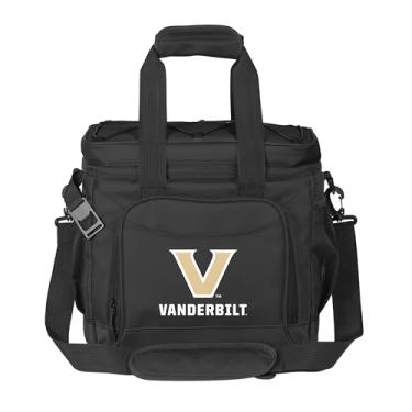 Imagem de Logo Brands Cooler NCAA Vanderbilt Commodores Flex 24 latas – Forro selado a quente à prova de vazamento, abridor de garrafa embutido, alça de ombro ajustável - Ótimo para portas traseiras e