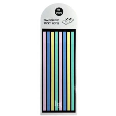 Imagem de Notas Adesivas Fininhas Marcador de Página Transparente Sticky Notes M