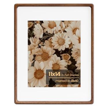 Imagem de Porta-retrato de 28 x 35,5 cm, moldura de madeira maciça com vidro temperado, molduras de mesa 20 x 25 cm com tapete ou 28 x 35,5 cm sem tapete para decoração de parede