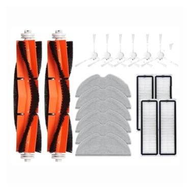 Imagem de Compatible With Xiaomi Mijia 1C 1T STYTJ01ZHM Mi Robot Vacuum Mop Dreame F9 Hepa Filter Main Side Brush Mop Cloth Cleaner Accessories(Light yellow)