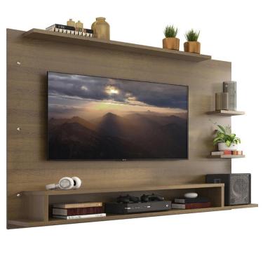 Imagem de Painel Para Tv Até 60 Polegadas Madesa Alfa Com Prateleiras E Nichos - Rustic Rustic
